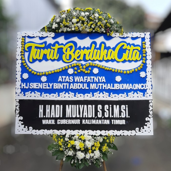 Karangan Bunga Duka Cita aula rumah jabatan gubernur kalimantan tengah